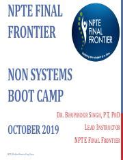 October 2019 NPTE .